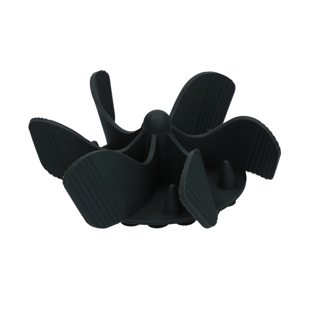 Inserție antiînfulecare pentru bolul câinelui, cu ventuze, gri S, diametru la bază 9,5 cm – Eat Slow Live Longer Gobble Stopper - imagine 3