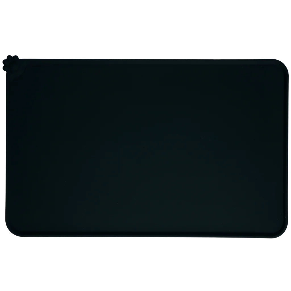 Covoraș din silicon pentru boluri, cu margine ridicată, S 30 x 48 cm, gri – Eat Slow Live Longer Spill Mat - imagine 2