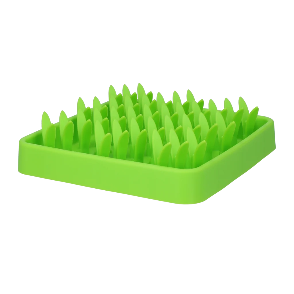Covoraș de adulmecat din silicon cu bază antiderapantă – Eat Slow Live Longer Snuffelmat Gras - imagine 2