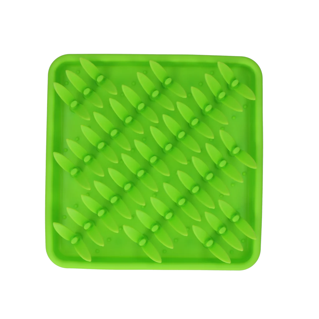 Covoraș de adulmecat din silicon cu bază antiderapantă – Eat Slow Live Longer Snuffelmat Gras - imagine 3