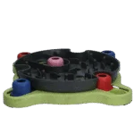 Puzzle pentru câini pentru crochete și recompense, cu piciorușe antiderapante – Eat Slow Live Longer Puzzle Roundabout - imagine 2