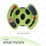 Puzzle pentru câini, pentru crochete și recompense, cu piciorușe antiderapante – Eat Slow Live Longer Puzzle Beetle - imagine 5