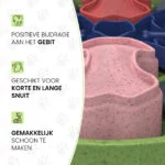 Puzzle pentru câini cu compartimente glisante, pentru crochete și gustări – Eat Slow Live Longer Puzzle Disc - imagine 5