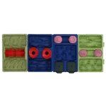 Puzzle pentru câini cu crochete și recompense, 13 x 19 cm – Eat Slow Live Longer Mini Puzzle Lush Jungle - imagine 3