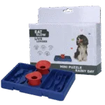 Puzzle pentru câini, pentru crochete și recompense, 13 x 19 cm – Eat Slow Live Longer Mini Puzzle Rainy Day