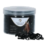 Elastice din silicon pentru împletit, 500 bucăți, negre – Excellent Horse Rubber Bands Silicone