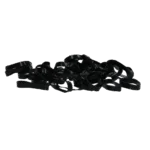 Elastice din silicon pentru împletit, 500 bucăți, negre – Excellent Horse Rubber Bands Silicone - imagine 2