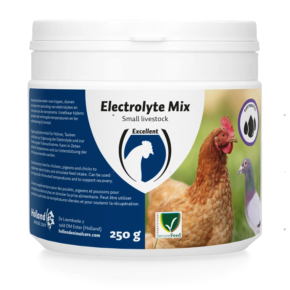 Amestec de electroliți pentru găini și pui, solubil în apa de băut, 250 g – Excellent Electrolyte mix - imagine 1