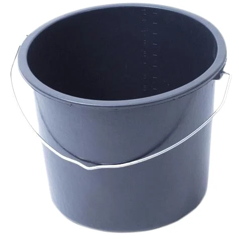 Găleată neagră cu gradații 12 l - imagine 2