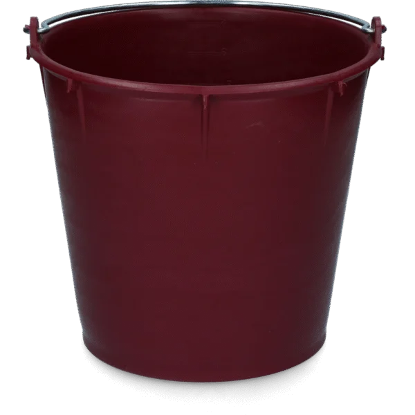 Găleată cu toartă galvanizată, 7 l, roșu burgund – Vplast
