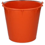 Găleată cu toartă galvanizată 7 l portocalie – Vplast - imagine 2
