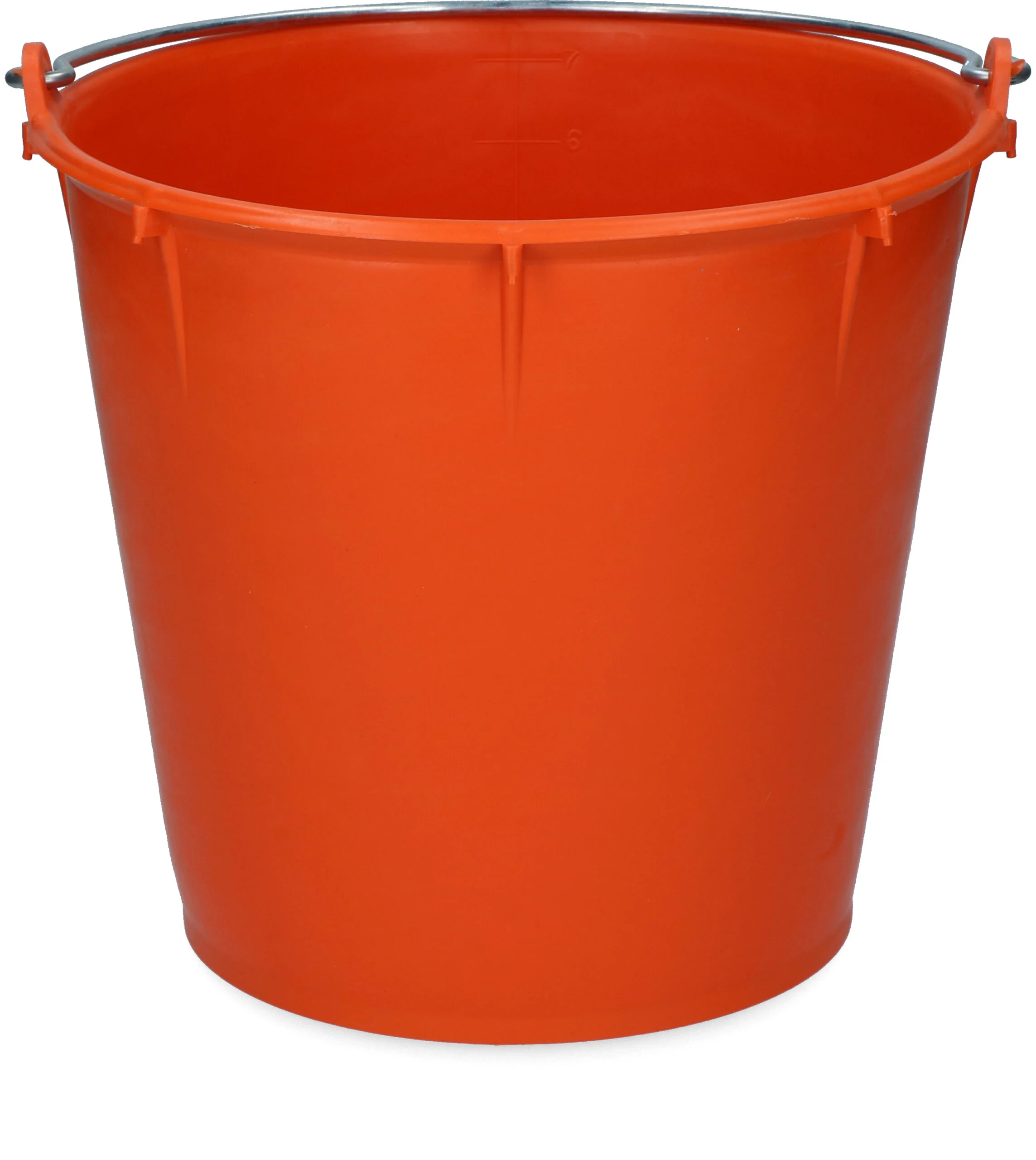 Găleată cu toartă galvanizată 7 l portocalie – Vplast - imagine 1