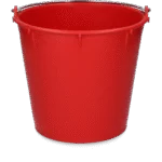 Găleată cu mâner galvanizat 7 l Roșu – Vplast - imagine 2