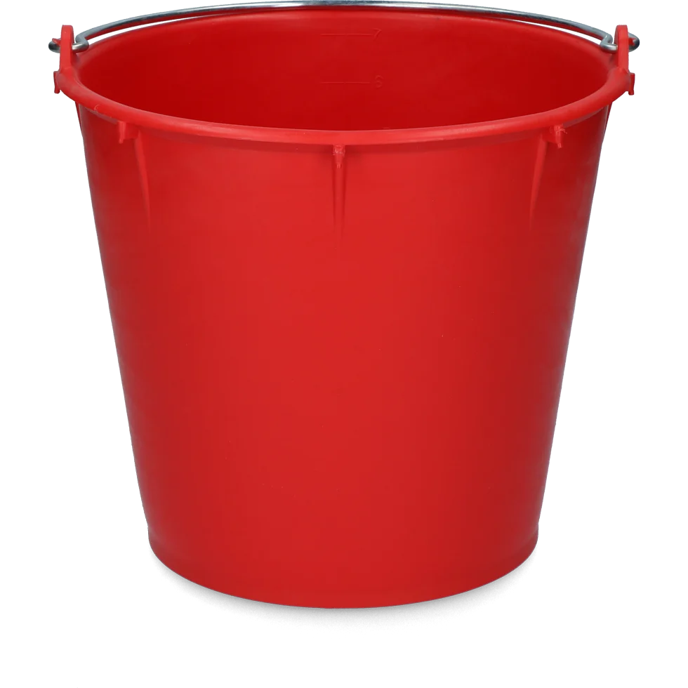 Găleată cu mâner galvanizat 7 l Roșu – Vplast - imagine 2
