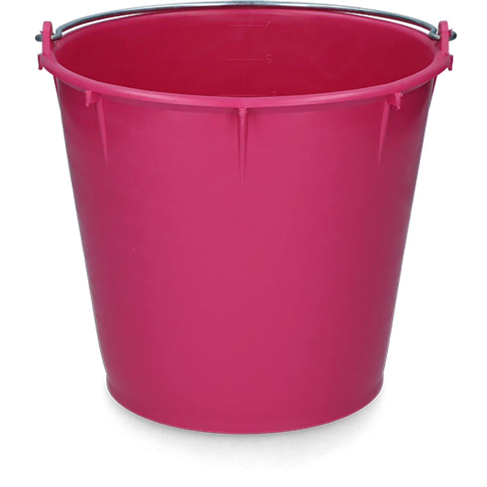 Găleată cu mâner galvanizat 7 l roz – Vplast - imagine 1
