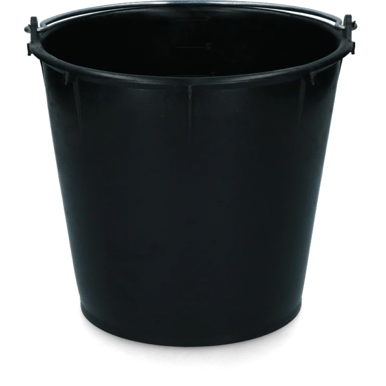 Găleată cu toartă galvanizată, 7 l, neagră – Vplast