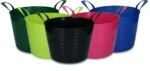 Găleată flexibilă cu două mânere, 14 l, neagră – Vplast V-Trug Flexi - imagine 2
