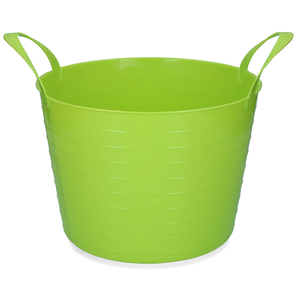 Găleată flexibilă cu două mânere, 40 l, verde lime – Vplast V-Trug Flexi - imagine 1