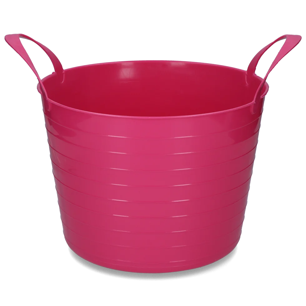 Găleată flexibilă cu două mânere, 40 l, roz – Vplast V-Trug Flexi - imagine 1