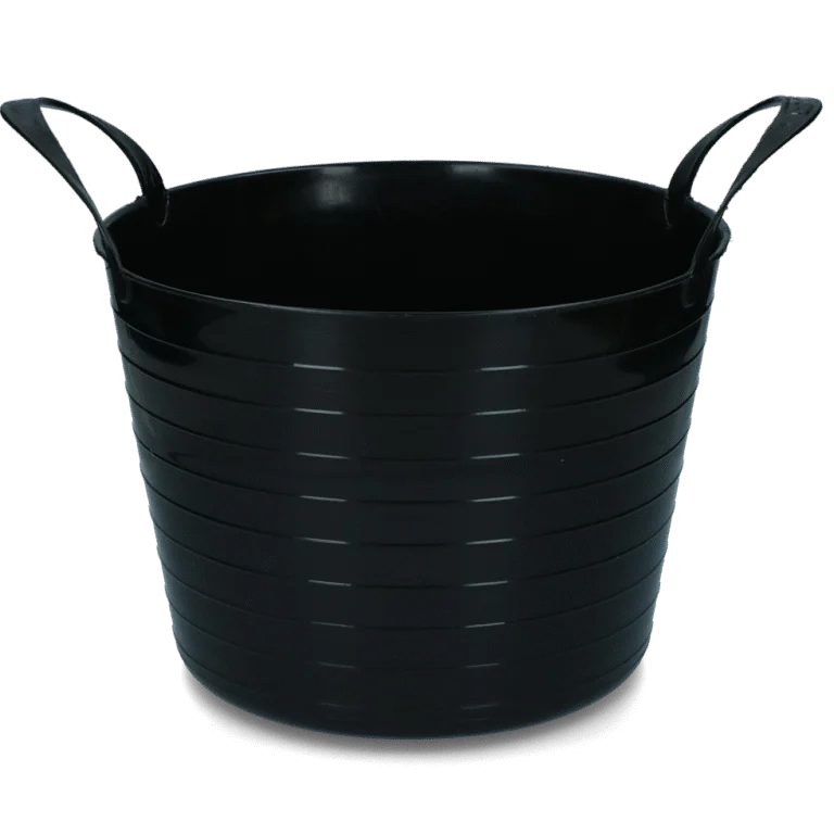 Găleată flexibilă cu două mânere, 40 l, neagră – Vplast V-Trug Flexi