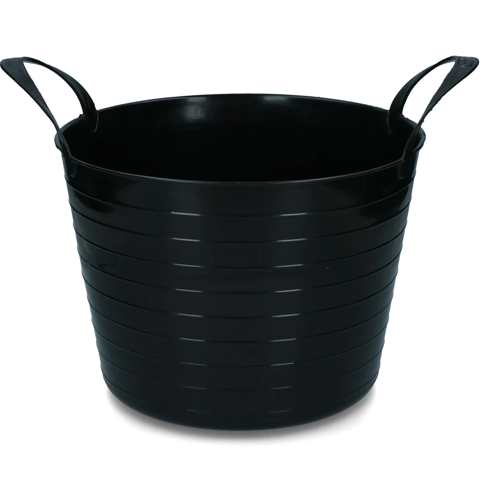 Găleată flexibilă cu două mânere, 40 l, neagră – Vplast V-Trug Flexi - imagine 1