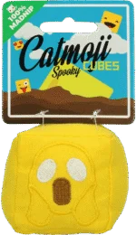Cub de joacă pentru pisici cu MADNIP, Ø 7 cm – Catmoji Cube Spooky - imagine 3