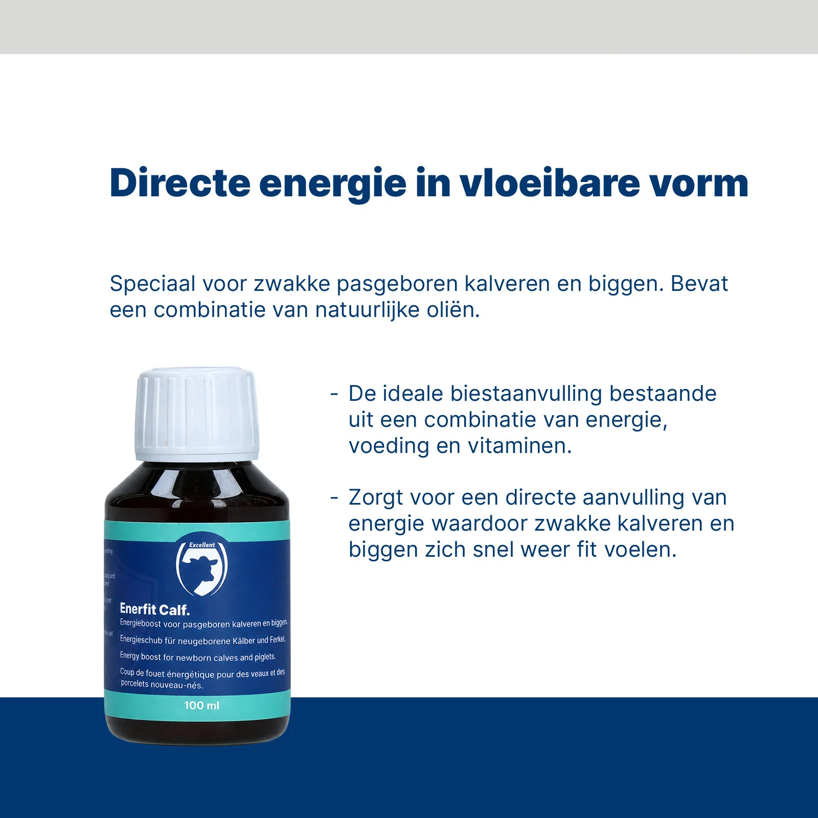 Supliment energetic pentru viței și purcei nou-născuți 100 ml – Excellent Enerfit - imagine 2