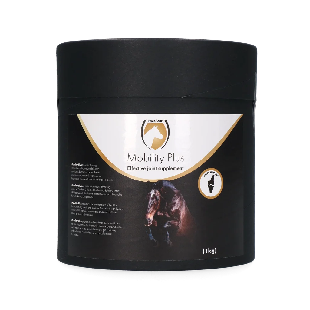 EQUI000021E.png Supliment pentru articulațiile cailor cu MSM și glucozamină, 1 kg – Excellent Horse Mobility Plus - imagine 1