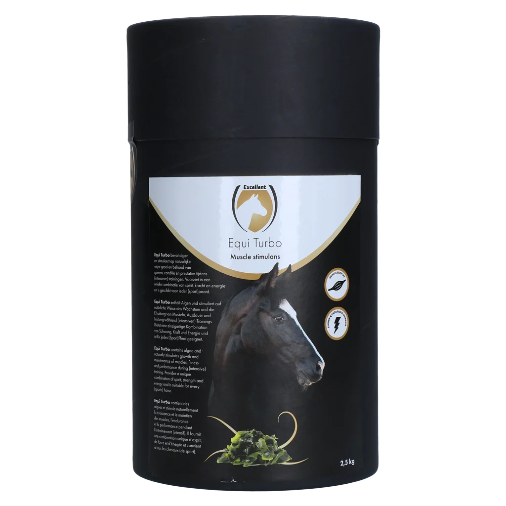 EQUI0001CBE.png Supliment pentru musculatura cailor, cu alge, 2,5 kg – Excellent Horse Turbo - imagine 1