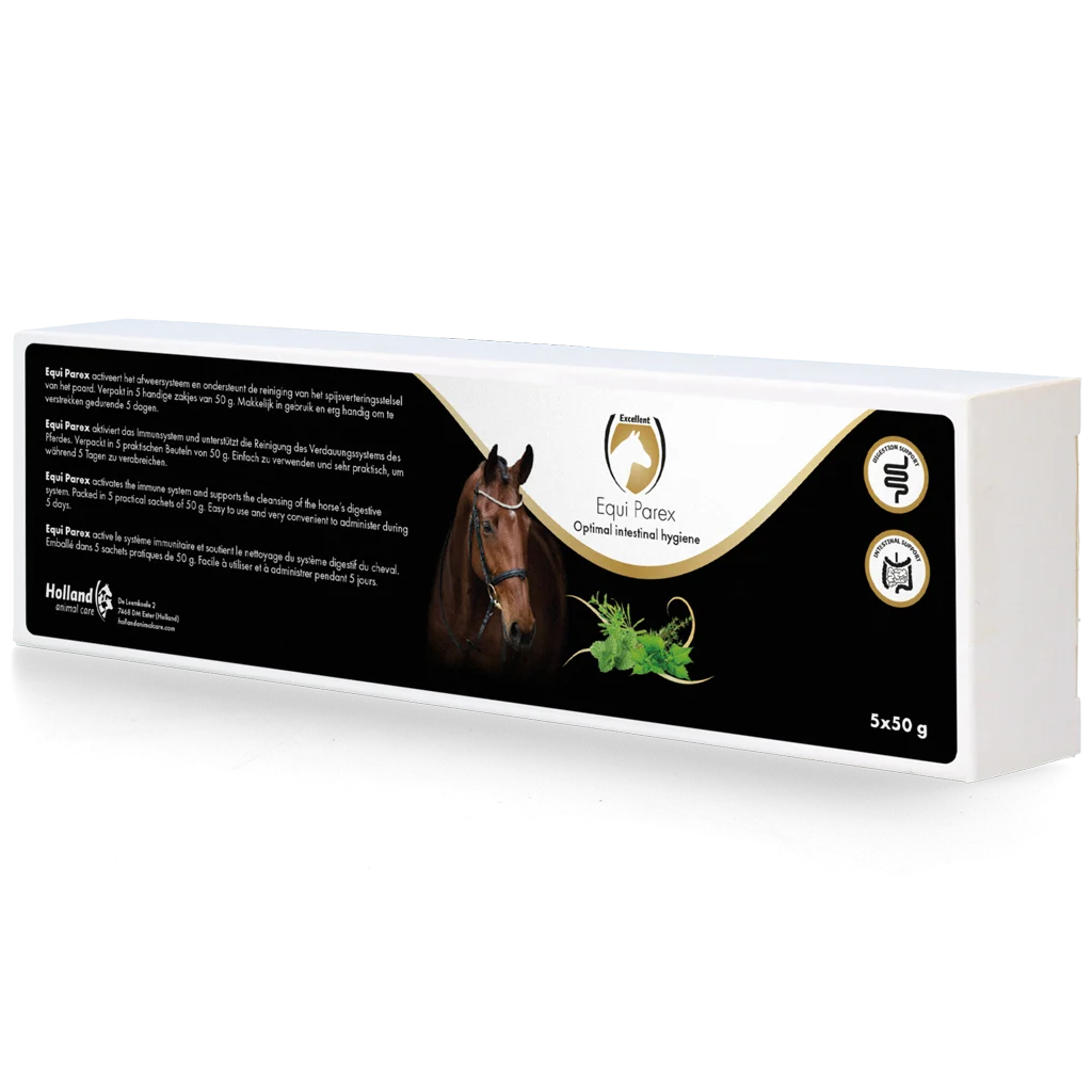 Supliment pe bază de plante pentru cai, 5 x 50 g – Excellent Horse Parex - imagine 1