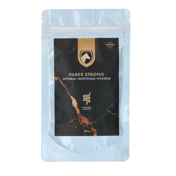 Supliment pe bază de plante pentru cai, plic de 60 g – Excellent Horse Parex Strong