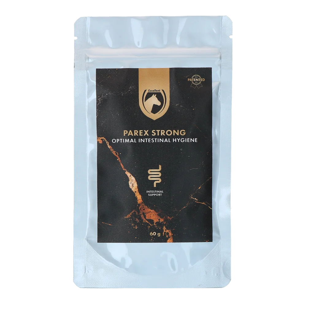 Supliment pe bază de plante pentru cai, plic de 60 g – Excellent Horse Parex Strong - imagine 1