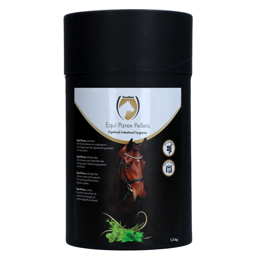 Supliment din plante pentru cai cu usturoi și mentă, 1,5 kg – Excellent Horse Parex - imagine 1