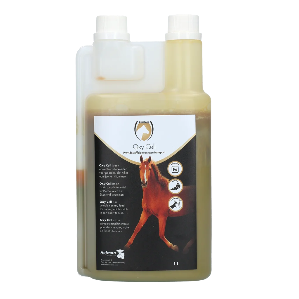 Supliment cu fier pentru cai, cu vitamine și minerale, 1 l – Excellent Horse Oxy Cell - imagine 1