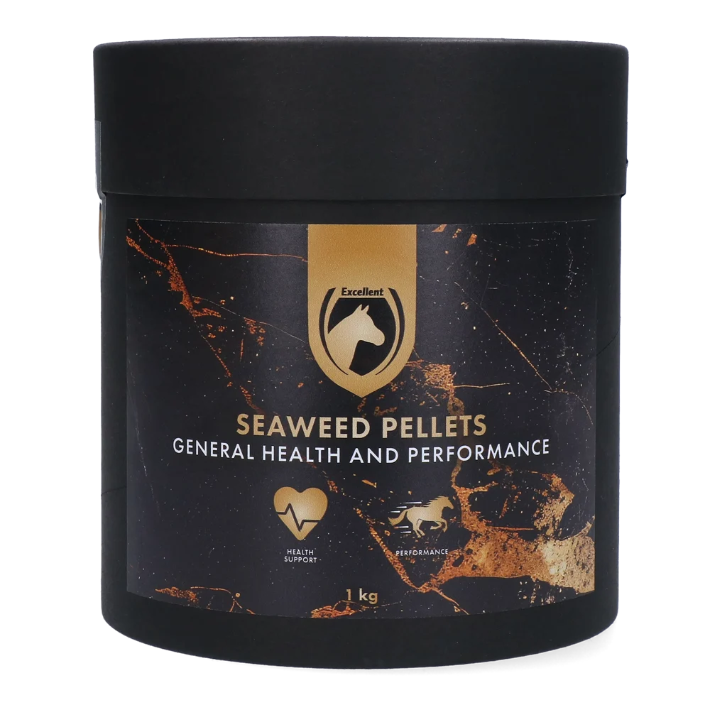 EQUI00030E.png Pelete din alge marine cu minerale pentru cai, 1 kg – Excellent Horse Seaweed Pellets - imagine 1