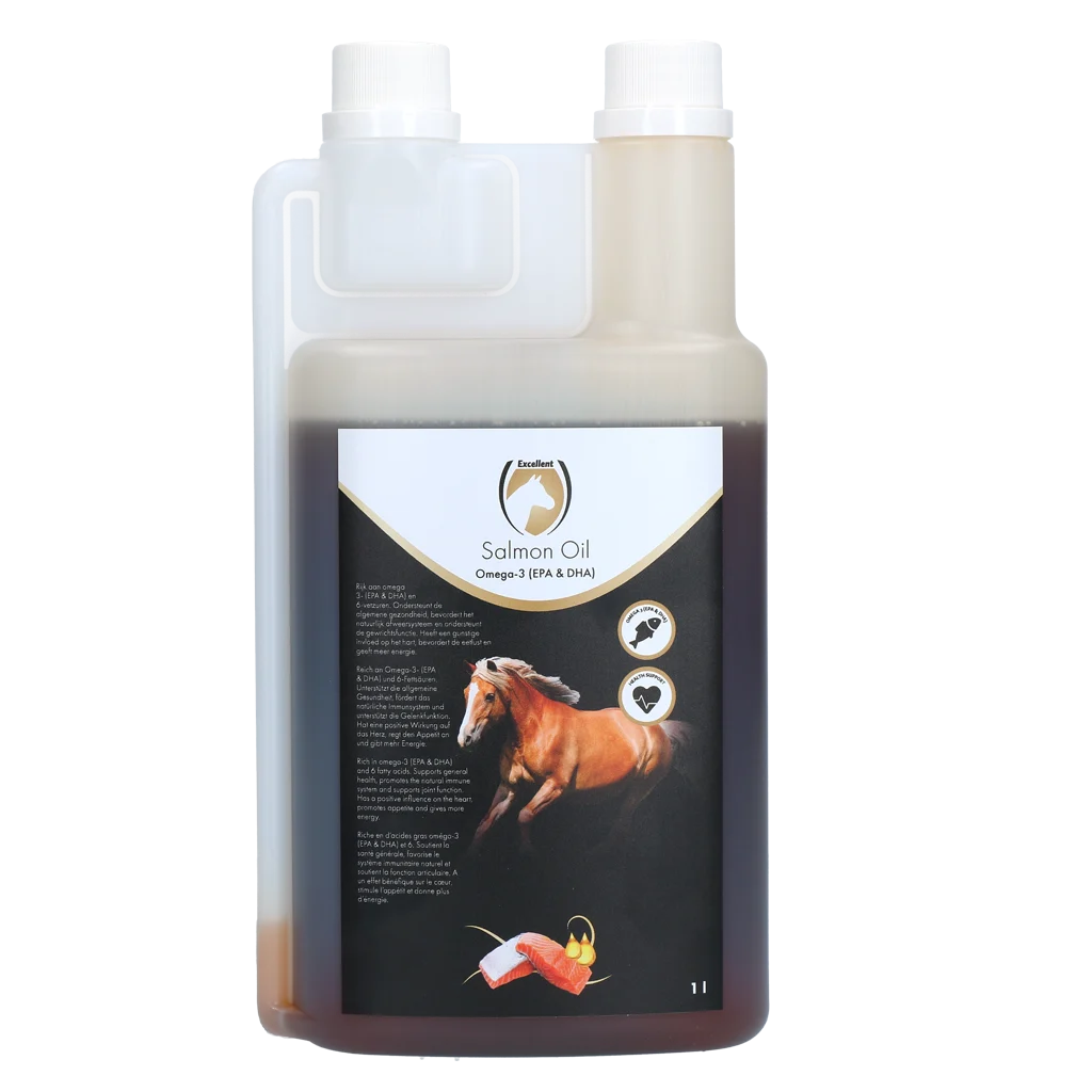 Ulei de somon pentru cai cu Omega 3, 1 l – Excellent Horse Salmon Oil - imagine 1