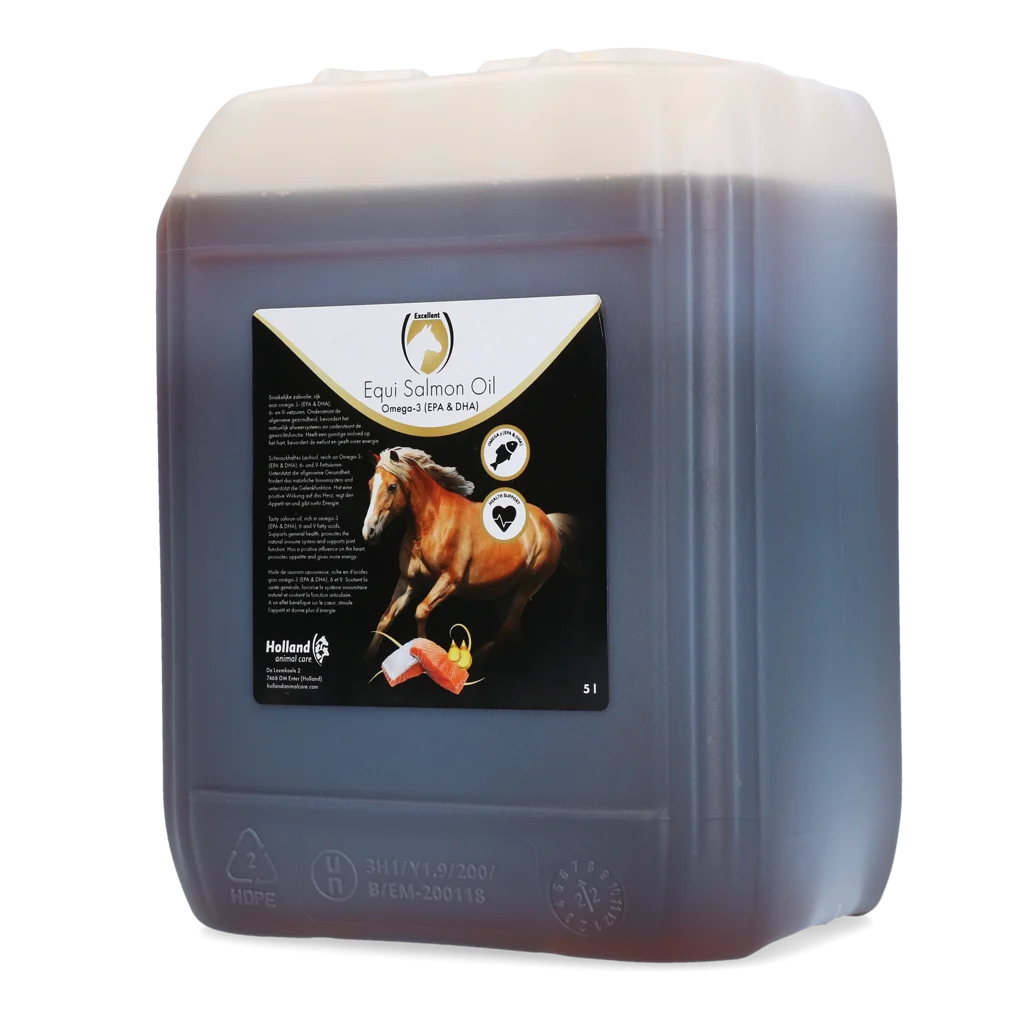 Ulei de somon pentru cai cu Omega 3, 5 l – Excellent Horse Salmon Oil - imagine 1