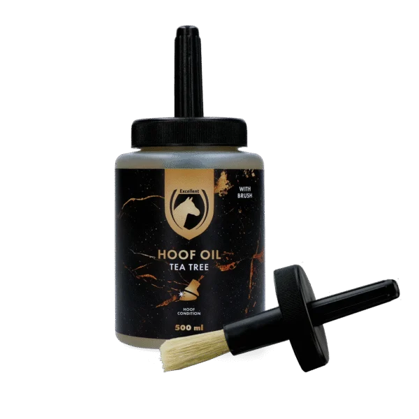 Ulei pentru copite cu Tea Tree și pensulă, 500 ml – Excellent Horse Hoof Oil Tea Tree