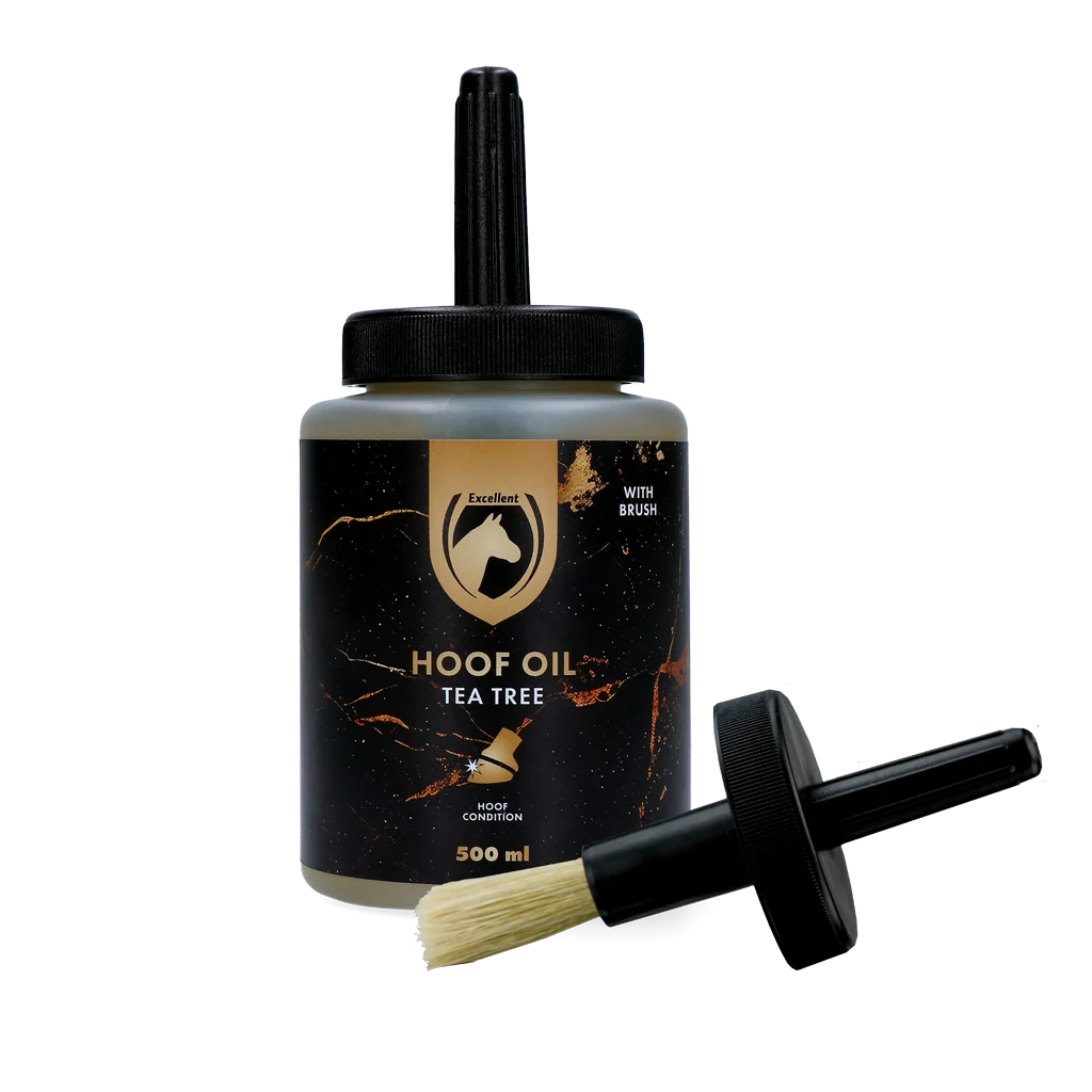 Ulei pentru copite cu Tea Tree și pensulă, 500 ml – Excellent Horse Hoof Oil Tea Tree - imagine 1