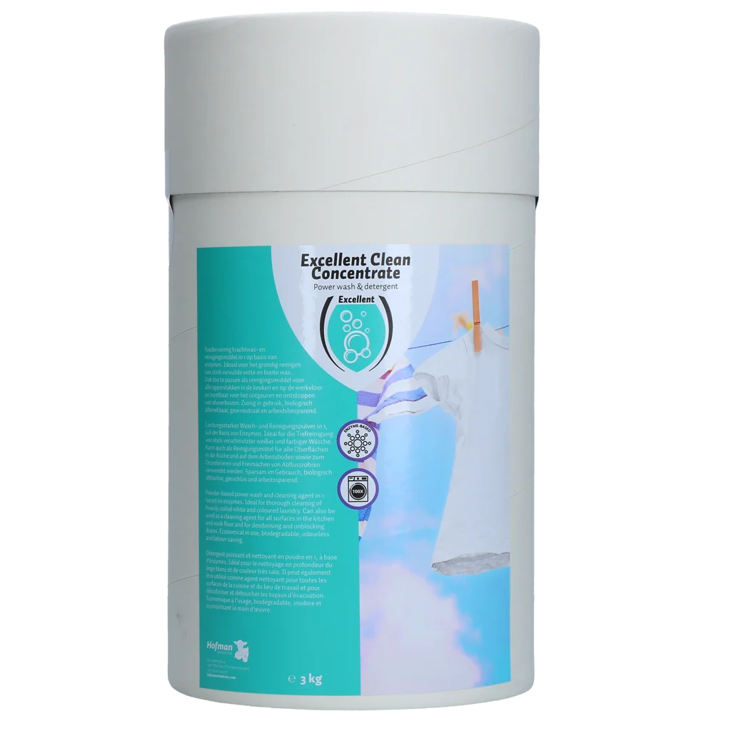 Detergent pudră pentru rufe albe și colorate 3 kg – Excellent Schoon detergent concentrat pentru toate tipurile de rufe - imagine 1
