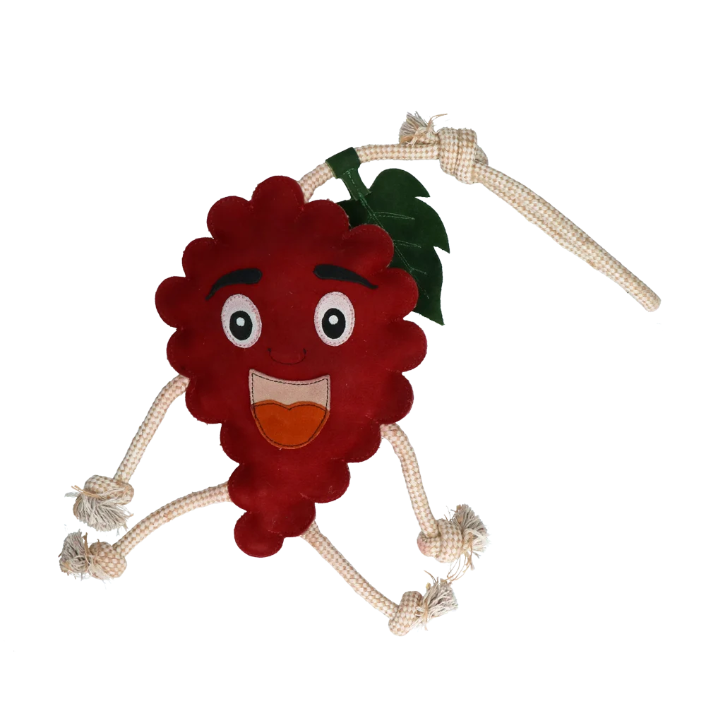 Jucărie pentru cal în formă de zmeură, cu umplutură din iută, 29 x 20 x 5 cm – Excellent Horse Foodie Friends Raspberry - imagine 2