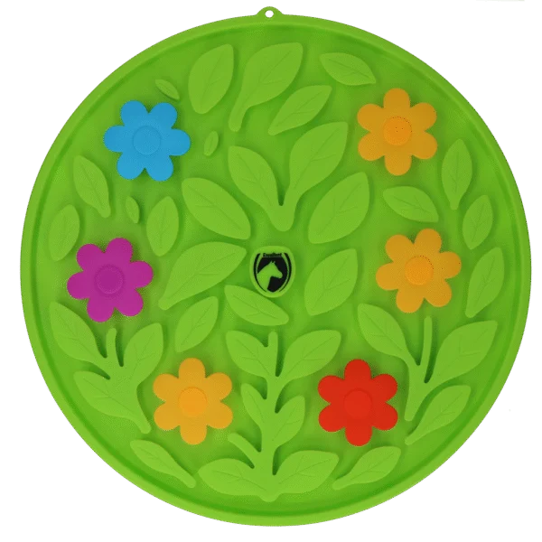 Covoraș de explorare pentru cai, pentru furaj și gustări – Excellent Horse Snuffle Mat Flower Power
