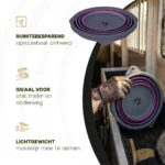 Găleată pliabilă pentru furaje și apă, 10 l, lila și gri – Excellent Horse Vouwbare Emmer - imagine 5