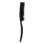 Perie pentru descurcarea coamei, cu peri de porc, neagră – Excellent Horse Wave Brush - imagine 2