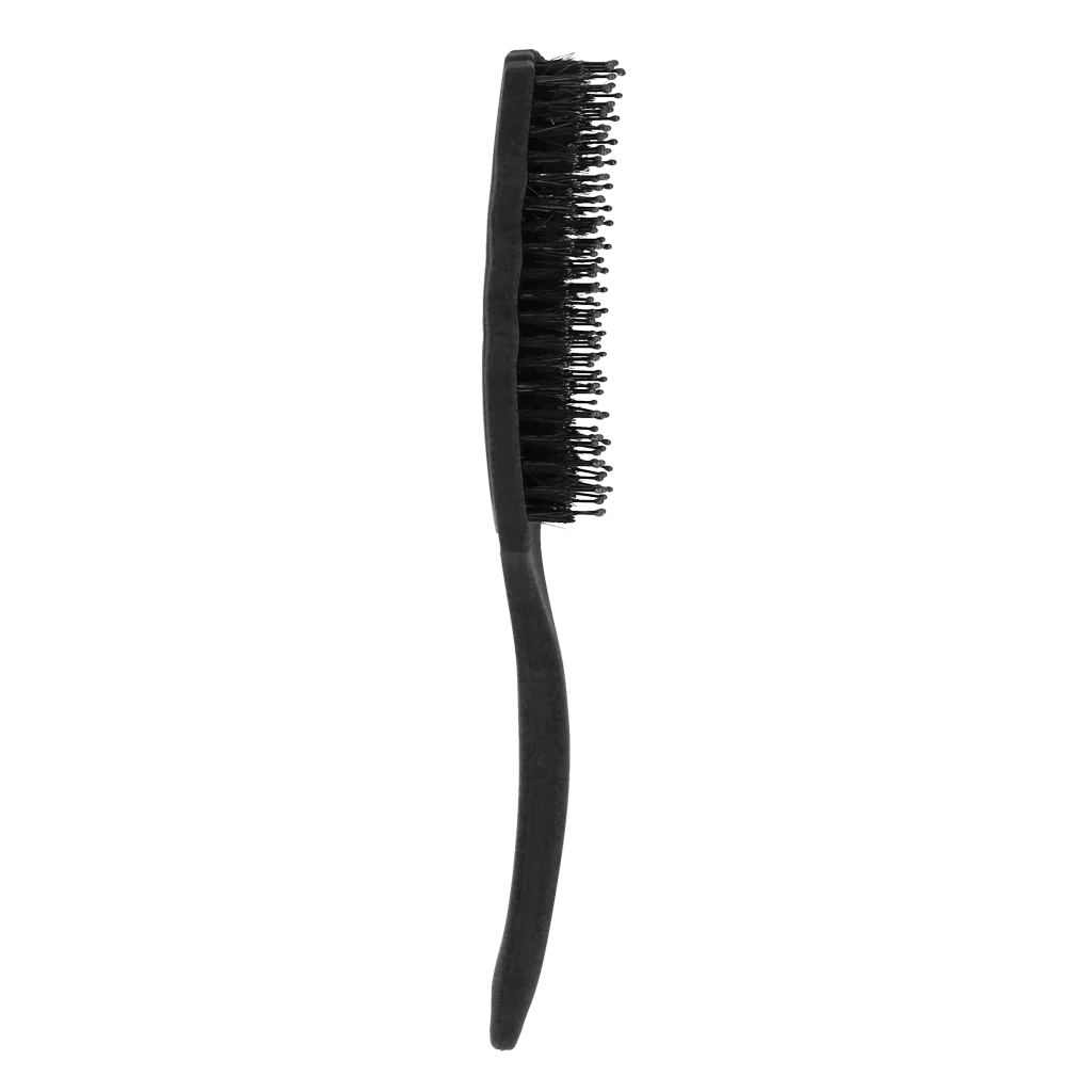 Perie pentru descurcarea coamei, cu peri de porc, neagră – Excellent Horse Wave Brush - imagine 2
