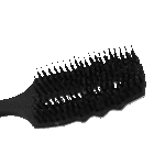 Perie pentru descurcarea coamei, cu peri de porc, neagră – Excellent Horse Wave Brush - imagine 4