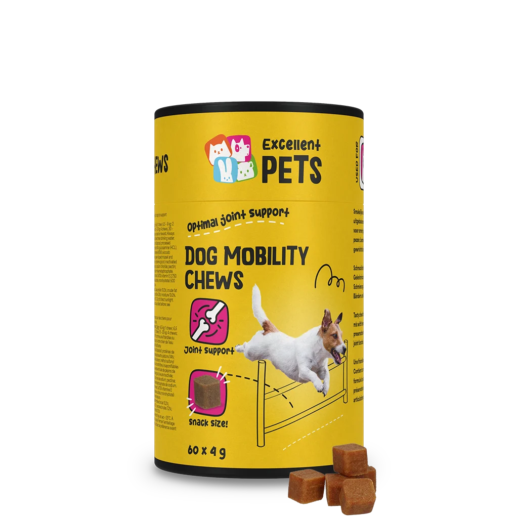 Recompense masticabile pentru articulațiile câinilor, 60 de bucăți – Excellent Pets Dog Mobility Soft Chews - imagine 1