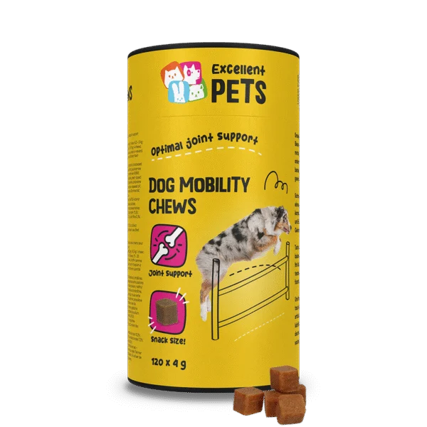 Recompense masticabile pentru articulațiile câinilor, 120 de bucăți – Excellent Pets Dog Mobility Soft Chews