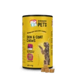Supliment pentru pielea și blana câinilor, 60 de recompense masticabile moi – Excellent Pets Skin & Coat Soft Chews