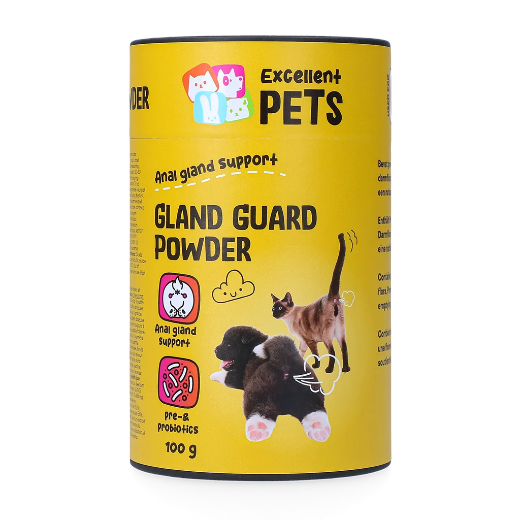 Pulbere suplimentară pentru câini și pisici, cu prebiotice și probiotice – Excellent Pets Gland Guard Poeder - imagine 1